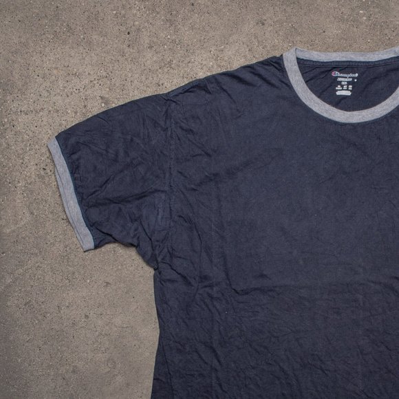 CHAMPION T SHIRT MENS NAVY 2XL - Picture 2 of 4